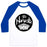 Virgin Teez  Baseball Tee Unisex Classic Baseball Tee / x-small / White/Blue NAMASTE UNISEX CLASSIC BASEBALL TEE