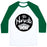 Virgin Teez  Baseball Tee Unisex Classic Baseball Tee / x-small / White/Dark Green NAMASTE UNISEX CLASSIC BASEBALL TEE