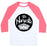 Virgin Teez  Baseball Tee Unisex Classic Baseball Tee / x-small / White/Neon Pink NAMASTE UNISEX CLASSIC BASEBALL TEE