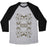 Virgin Teez  Baseball Tee Unisex Tri-Blend Baseball Tee / small / Athletic Gray / Black NAMASTE UNISEX TRI-BLEND BASEBALL TEE
