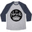 Virgin Teez  Baseball Tee Unisex Tri-Blend Baseball Tee / small / Athletic Gray / Navy NAMASTE UNISEX TRI-BLEND BASEBALL TEE