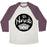 Virgin Teez  Baseball Tee Unisex Tri-Blend Baseball Tee / small / Oatmeal / Maroon NAMASTE UNISEX TRI-BLEND BASEBALL TEE
