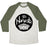 Virgin Teez  Baseball Tee Unisex Tri-Blend Baseball Tee / small / Oatmeal / Moss NAMASTE UNISEX TRI-BLEND BASEBALL TEE