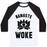 Virgin Teez  Baseball Tee Unisex Classic Baseball Tee / x-small / White/Black NAMASTE WOKE UNISEX CLASSIC BASEBALL TEE