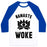 Virgin Teez  Baseball Tee Unisex Classic Baseball Tee / x-small / White/Blue NAMASTE WOKE UNISEX CLASSIC BASEBALL TEE