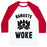 Virgin Teez  Baseball Tee Unisex Classic Baseball Tee / x-small / White/Red NAMASTE WOKE UNISEX CLASSIC BASEBALL TEE