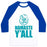 Virgin Teez  Baseball Tee Unisex Classic Baseball Tee / x-small / White/Blue NAMASTE Y'ALL (TANK) UNISEX CLASSIC BASEBALL TEE