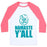 Virgin Teez  Baseball Tee Unisex Classic Baseball Tee / x-small / White/Neon Pink NAMASTE Y'ALL (TANK) UNISEX CLASSIC BASEBALL TEE