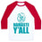Virgin Teez  Baseball Tee Unisex Classic Baseball Tee / x-small / White/Red NAMASTE Y'ALL (TANK) UNISEX CLASSIC BASEBALL TEE