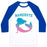 Virgin Teez  Baseball Tee Unisex Classic Baseball Tee / x-small / White/Blue NAMERSTE UNISEX CLASSIC BASEBALL TEE