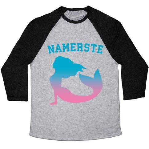 Virgin Teez  Baseball Tee Unisex Tri-Blend Baseball Tee / small / Athletic Gray / Black NAMERSTE UNISEX TRI-BLEND BASEBALL TEE