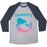 Virgin Teez  Baseball Tee Unisex Tri-Blend Baseball Tee / small / Athletic Gray / Navy NAMERSTE UNISEX TRI-BLEND BASEBALL TEE