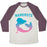 Virgin Teez  Baseball Tee Unisex Tri-Blend Baseball Tee / small / Oatmeal / Maroon NAMERSTE UNISEX TRI-BLEND BASEBALL TEE
