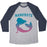 Virgin Teez  Baseball Tee Unisex Tri-Blend Baseball Tee / small / Athletic Gray / Navy NAMERSTE UNISEX TRI-BLEND BASEBALL TEE