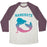 Virgin Teez  Baseball Tee Unisex Tri-Blend Baseball Tee / small / Oatmeal / Maroon NAMERSTE UNISEX TRI-BLEND BASEBALL TEE
