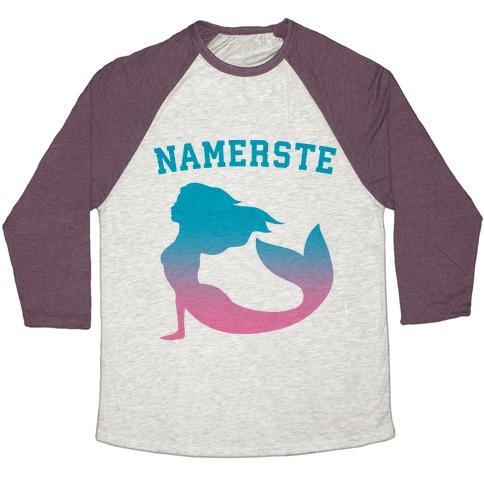 Virgin Teez  Baseball Tee Unisex Tri-Blend Baseball Tee / small / Oatmeal / Maroon NAMERSTE UNISEX TRI-BLEND BASEBALL TEE
