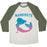 Virgin Teez  Baseball Tee Unisex Tri-Blend Baseball Tee / small / Oatmeal / Moss NAMERSTE UNISEX TRI-BLEND BASEBALL TEE