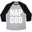 Virgin Teez  Baseball Tee Unisex Tri-Blend Baseball Tee / small / Athletic Gray / Black NAP GOD UNISEX TRI-BLEND BASEBALL TEE
