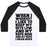Virgin Teez  Baseball Tee Unisex Classic Baseball Tee / x-small / White/Black NAP REPETITIONS UNISEX CLASSIC BASEBALL TEE