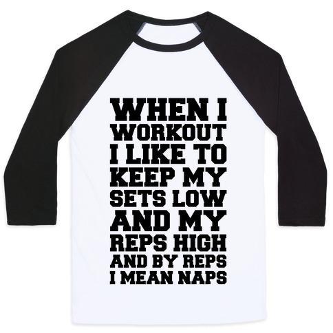 Virgin Teez  Baseball Tee Unisex Classic Baseball Tee / x-small / White/Black NAP REPETITIONS UNISEX CLASSIC BASEBALL TEE