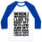 Virgin Teez  Baseball Tee Unisex Classic Baseball Tee / x-small / White/Blue NAP REPETITIONS UNISEX CLASSIC BASEBALL TEE