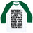 Virgin Teez  Baseball Tee Unisex Classic Baseball Tee / x-small / White/Dark Green NAP REPETITIONS UNISEX CLASSIC BASEBALL TEE