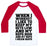Virgin Teez  Baseball Tee Unisex Classic Baseball Tee / x-small / White/Red NAP REPETITIONS UNISEX CLASSIC BASEBALL TEE