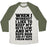 Virgin Teez  Baseball Tee Unisex Tri-Blend Baseball Tee / small / Oatmeal / Moss NAP REPETITIONS UNISEX TRI-BLEND BASEBALL TEE