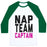 Virgin Teez  Baseball Tee Unisex Classic Baseball Tee / x-small / White/Dark Green NAP TEAM CAPTAIN (TANK) UNISEX CLASSIC BASEBALL TEE