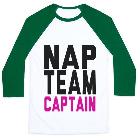 Virgin Teez  Baseball Tee Unisex Classic Baseball Tee / x-small / White/Dark Green NAP TEAM CAPTAIN (TANK) UNISEX CLASSIC BASEBALL TEE