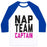 Virgin Teez  Baseball Tee Unisex Classic Baseball Tee / x-small / White/Blue NAP TEAM CAPTAIN UNISEX CLASSIC BASEBALL TEE