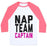 Virgin Teez  Baseball Tee Unisex Classic Baseball Tee / x-small / White/Neon Pink NAP TEAM CAPTAIN UNISEX CLASSIC BASEBALL TEE