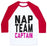 Virgin Teez  Baseball Tee Unisex Classic Baseball Tee / x-small / White/Red NAP TEAM CAPTAIN UNISEX CLASSIC BASEBALL TEE