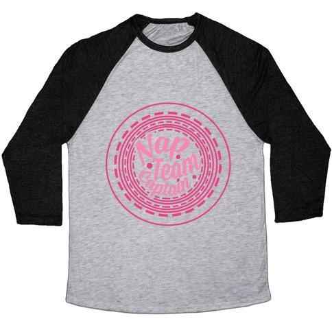 Virgin Teez  Baseball Tee Unisex Tri-Blend Baseball Tee / small / Athletic Gray / Black NAP TEAM CAPTAIN UNISEX TRI-BLEND BASEBALL TEE