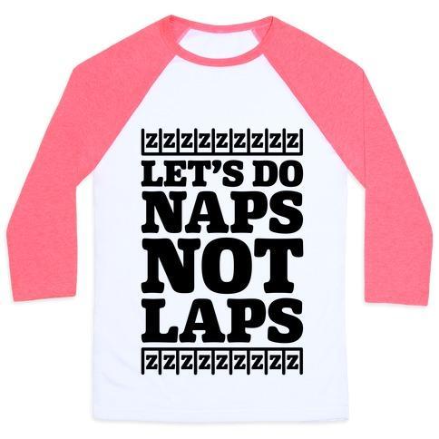 Virgin Teez  Baseball Tee Unisex Classic Baseball Tee / x-small / White/Neon Pink NAPS NOT LAPS UNISEX CLASSIC BASEBALL TEE