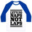 Virgin Teez  Baseball Tee Unisex Classic Baseball Tee / x-small / White/Blue NAPS NOT LAPS UNISEX CLASSIC BASEBALL TEE