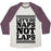 Virgin Teez  Baseball Tee Unisex Tri-Blend Baseball Tee / small / Oatmeal / Maroon NAPS NOT LAPS UNISEX TRI-BLEND BASEBALL TEE
