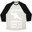 Virgin Teez  Baseball Tee Unisex Tri-Blend Baseball Tee / small / Oatmeal / Black NARUTO-RUNNING FROM MY PROBLEMS UNISEX TRI-BLEND BASEBALL TEE