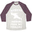 Virgin Teez  Baseball Tee Unisex Tri-Blend Baseball Tee / small / Oatmeal / Maroon NARUTO-RUNNING FROM MY PROBLEMS UNISEX TRI-BLEND BASEBALL TEE