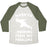 Virgin Teez  Baseball Tee Unisex Tri-Blend Baseball Tee / small / Oatmeal / Moss NARUTO-RUNNING FROM MY PROBLEMS UNISEX TRI-BLEND BASEBALL TEE