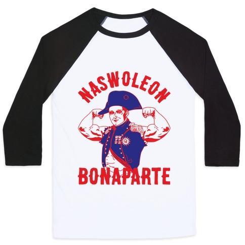Virgin Teez  Baseball Tee Unisex Classic Baseball Tee / x-small / White/Black NASWOLEON BONAPARTE UNISEX CLASSIC BASEBALL TEE