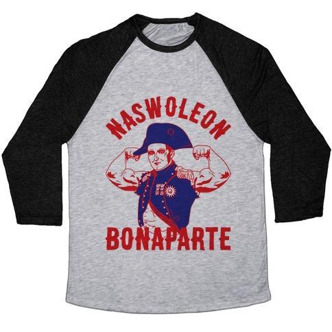 Virgin Teez  Baseball Tee Unisex Tri-Blend Baseball Tee / small / Athletic Gray / Black NASWOLEON BONAPARTE UNISEX TRI-BLEND BASEBALL TEE