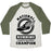 Virgin Teez  Baseball Tee Unisex Tri-Blend Baseball Tee / small / Oatmeal / Moss NATIONAL RUNNING AWAY FROM MY PROBLEMS CHAMPION UNISEX TRI-BLEND BASEBALL TEE