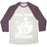Virgin Teez  Baseball Tee Unisex Tri-Blend Baseball Tee / small / Oatmeal / Maroon NEIL ARM-STRONG LIFTING UNISEX TRI-BLEND BASEBALL TEE