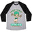 Virgin Teez  Baseball Tee Unisex Tri-Blend Baseball Tee / small / Athletic Gray / Black NEPTUNE LIFTING TEAM UNISEX TRI-BLEND BASEBALL TEE