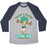 Virgin Teez  Baseball Tee Unisex Tri-Blend Baseball Tee / small / Athletic Gray / Navy NEPTUNE LIFTING TEAM UNISEX TRI-BLEND BASEBALL TEE
