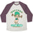 Virgin Teez  Baseball Tee Unisex Tri-Blend Baseball Tee / small / Oatmeal / Maroon NEPTUNE LIFTING TEAM UNISEX TRI-BLEND BASEBALL TEE