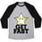 Virgin Teez  Baseball Tee Unisex Tri-Blend Baseball Tee / small / Athletic Gray / Black NERD RUN UNISEX TRI-BLEND BASEBALL TEE
