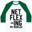 Virgin Teez  Baseball Tee Unisex Classic Baseball Tee / x-small / White/Dark Green NETFLEXING MY MUSCLES UNISEX CLASSIC BASEBALL TEE
