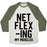 Virgin Teez  Baseball Tee Unisex Tri-Blend Baseball Tee / small / Oatmeal / Moss NETFLEXING MY MUSCLES UNISEX TRI-BLEND BASEBALL TEE